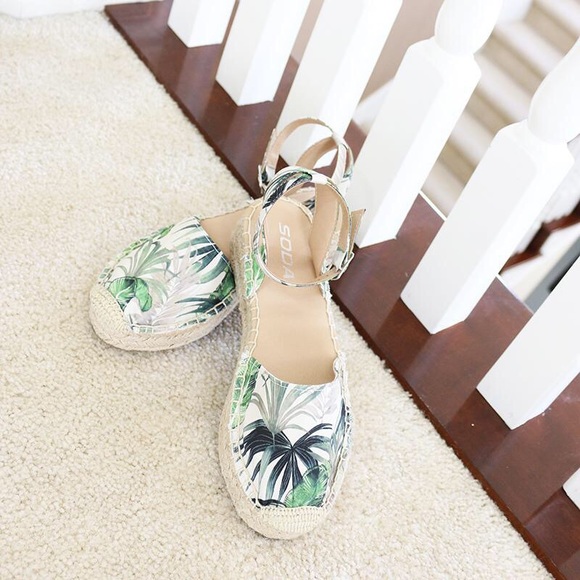 low wedge espadrilles sandals